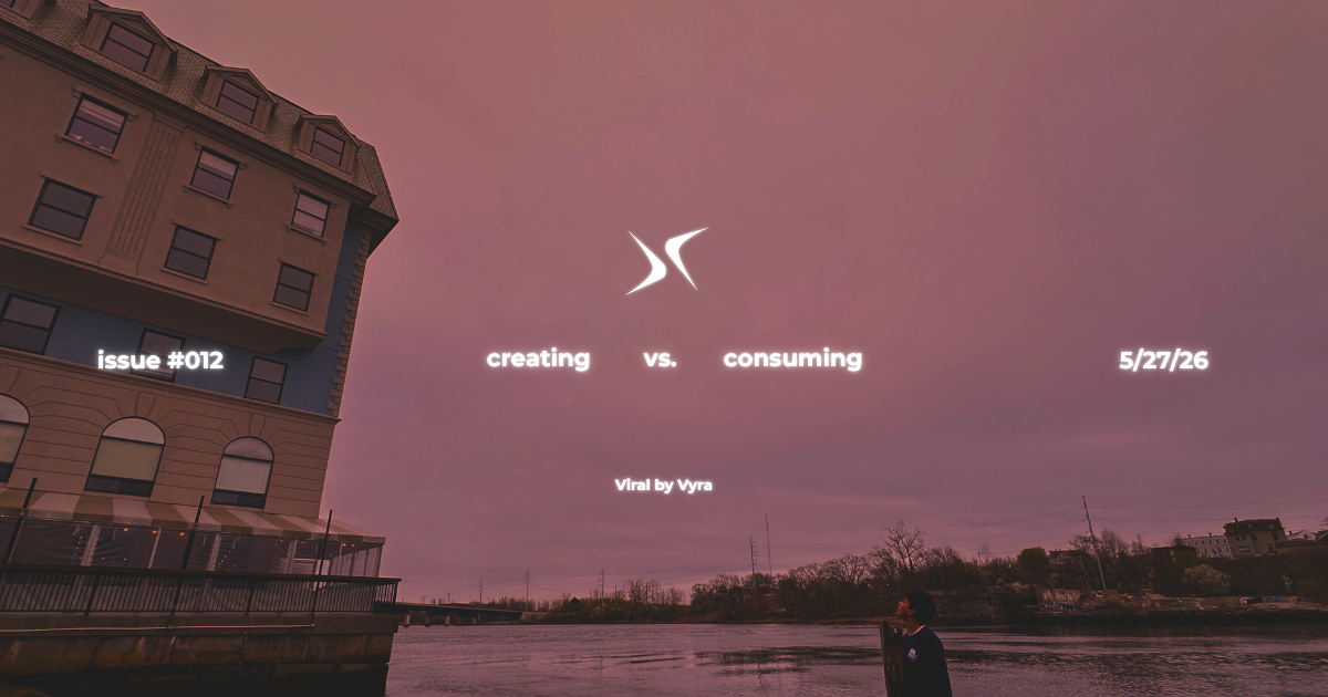 creating vs. consuming